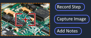 Mockup of the GUI of the assembly step recorder